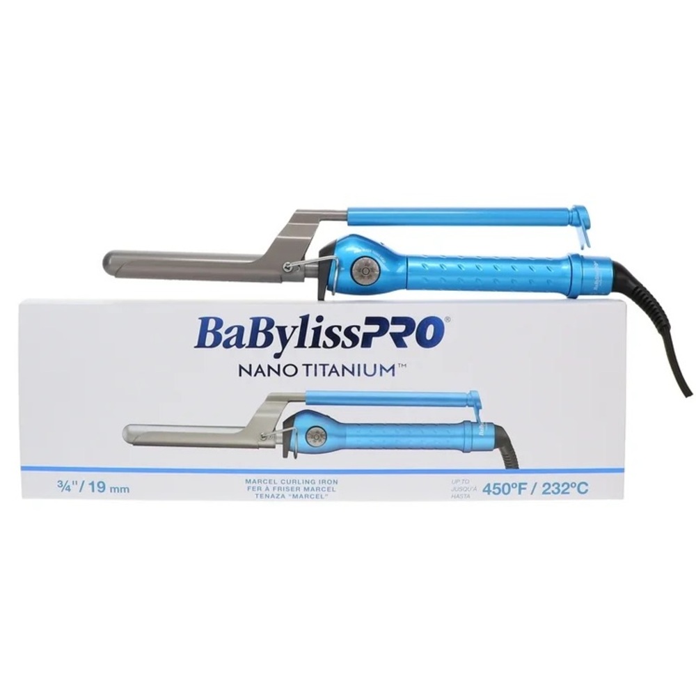BaBylissPRO Nano Titanium Hair Curler - Blue
